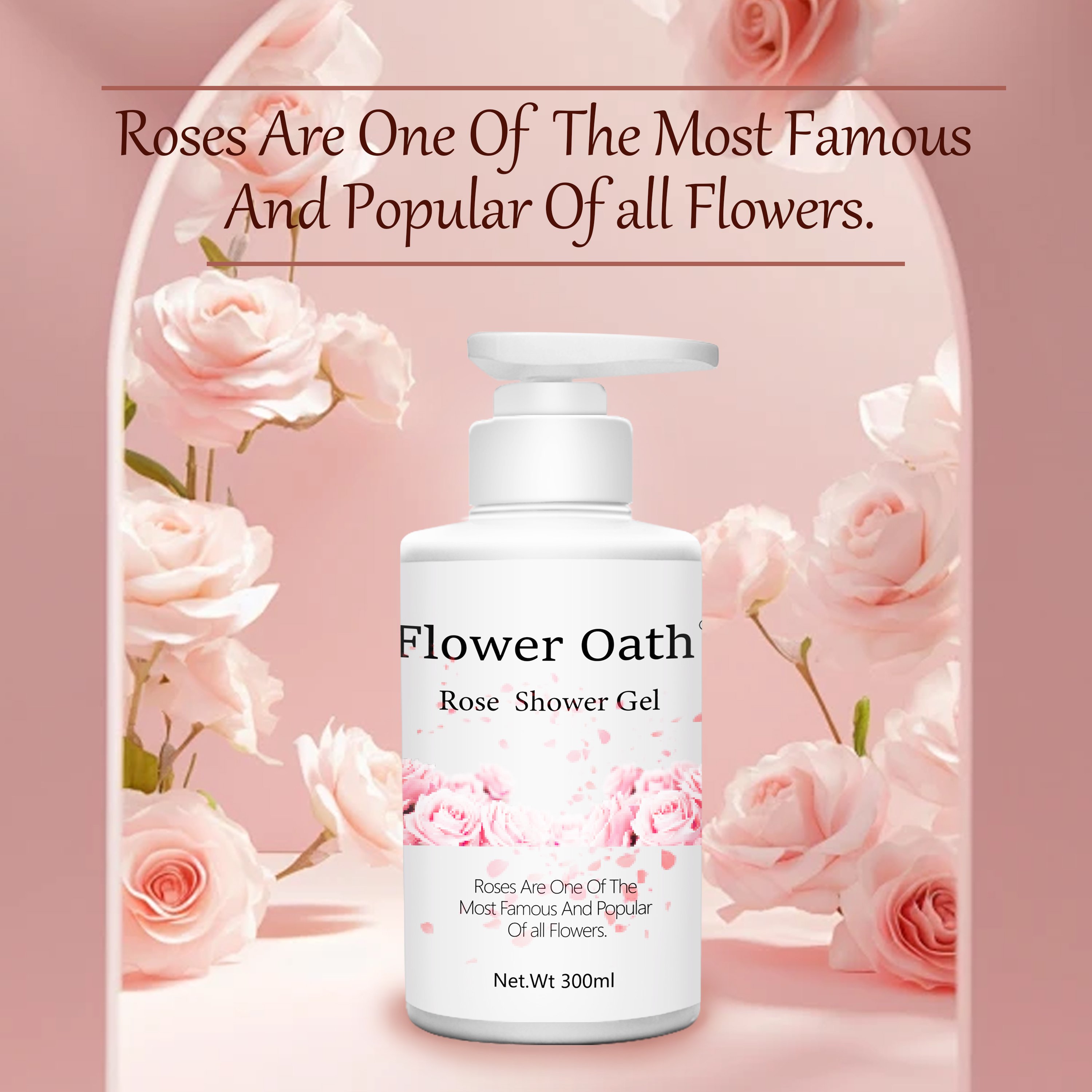 Whitening Body Wash Moisturizing Deep Cleaning Skin Care Shower Gel Rose Bubble Bath Wash