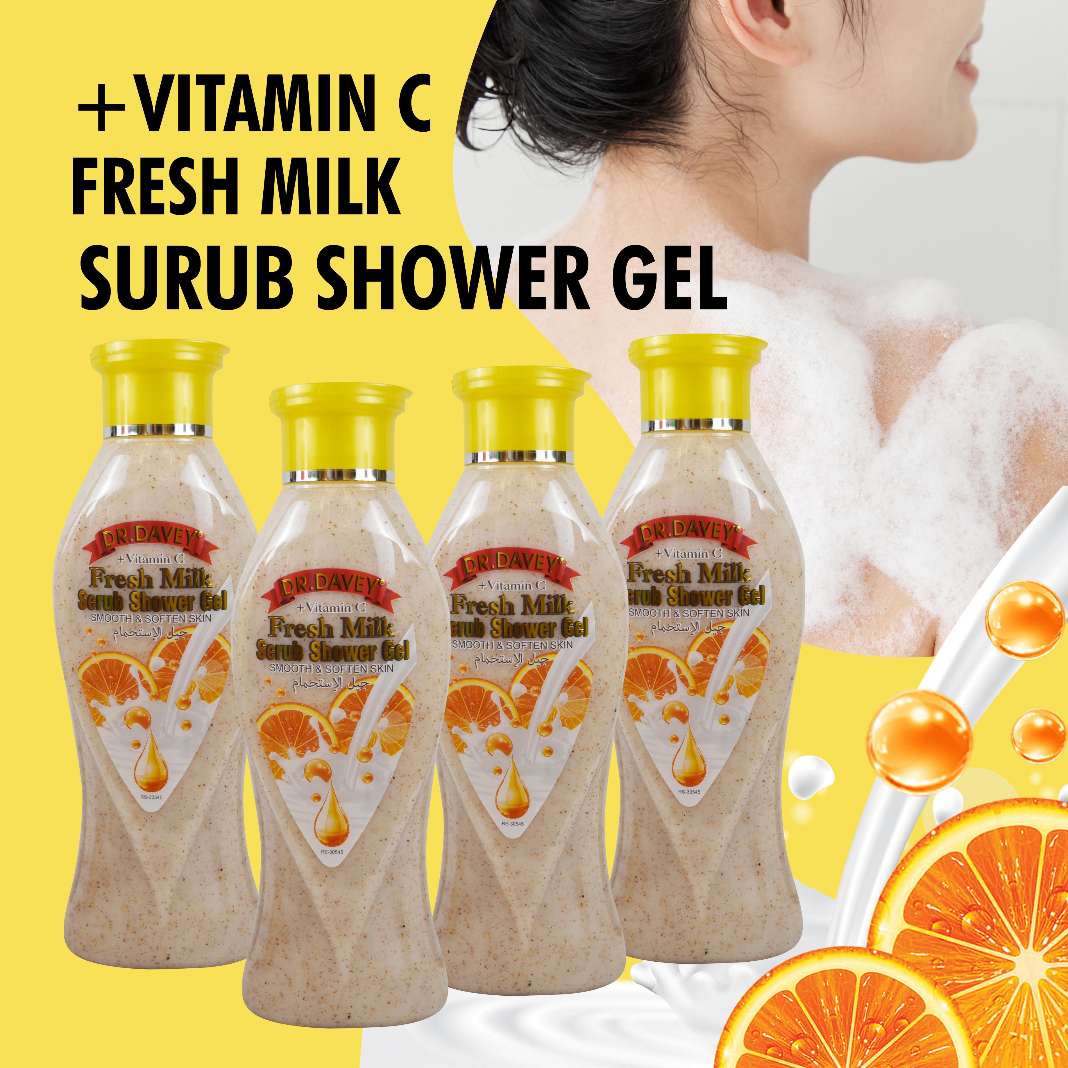 oem obm Factory Price Organic Exfoliating Peeling shower gel Whitening milk Scrub Body Wash