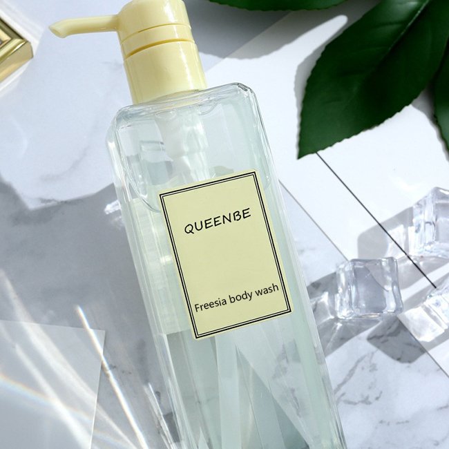Freesia perfume body wash private label natural organic shower gel for all skin type body wash