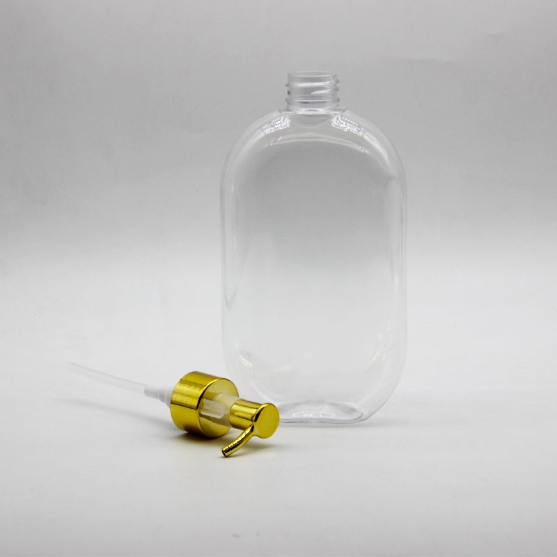 Luxury transparent large capacity cosmetic shower gel bottle 500ml bottle for body wash