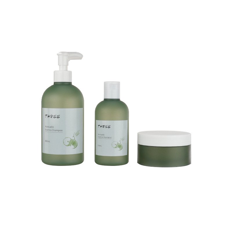 Customized 250ml 500ml180ml washing and care set plastic bottles and plastic cans container packaging