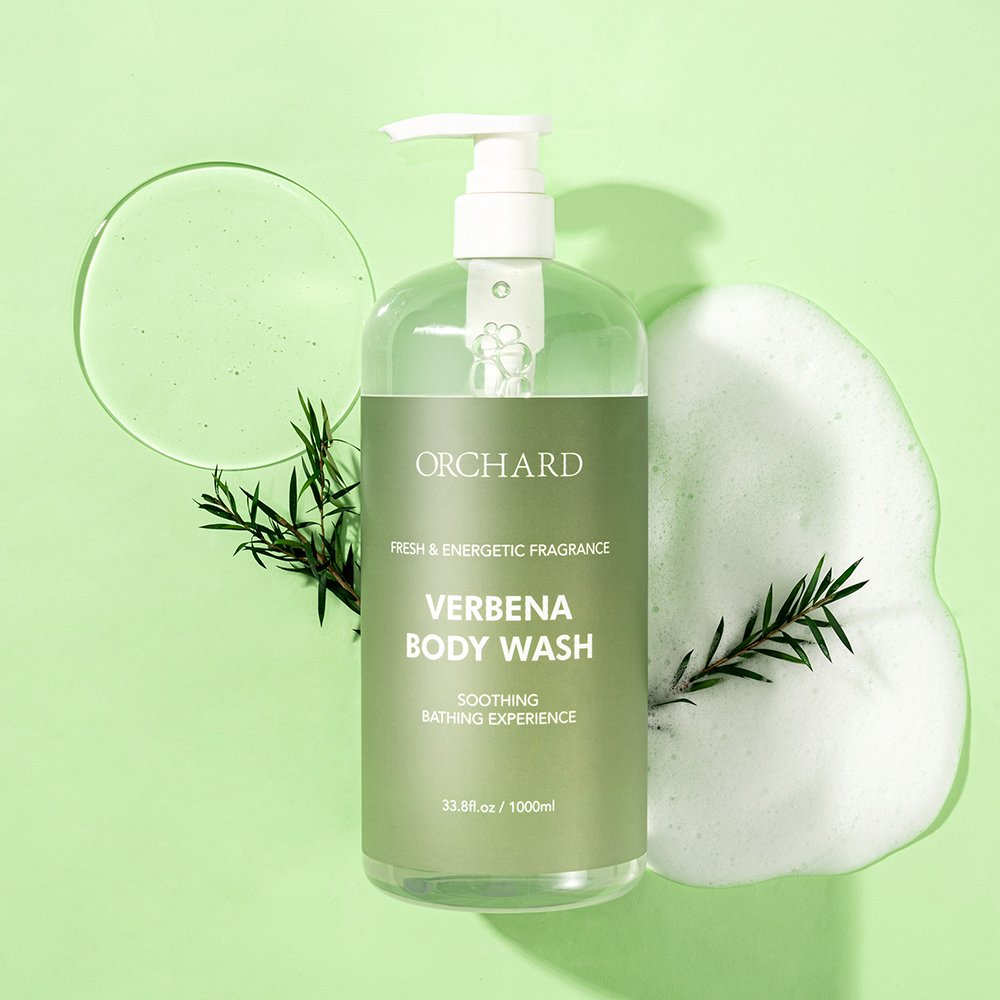 Wholesale Oem/Odm Private Labels 100% Organic Pure Grapefruit Verbena Amino Acid Foam Whitening Bath Shower Gel for Black Skin