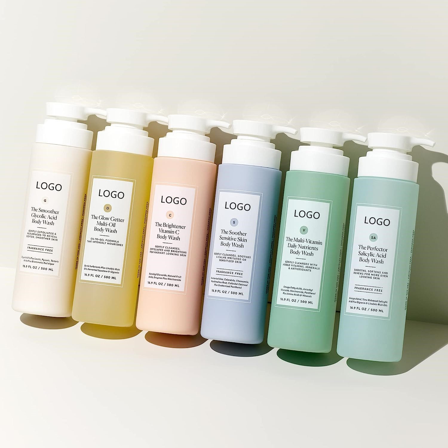 Private Label The Glow Getter Multi-Oil Hydrating Body Wash Gentle Cleanser shower gel