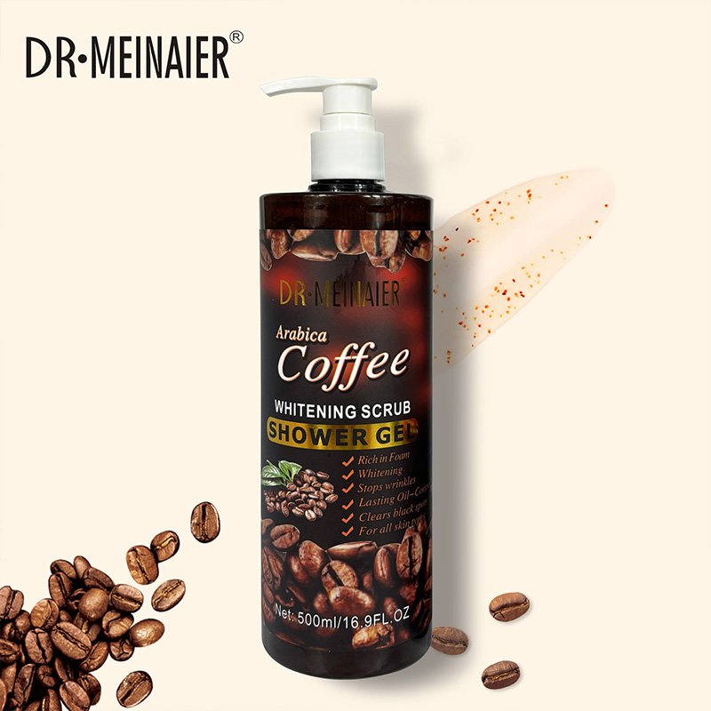 Private Label Gentle Wash Highly Moisturizing And Oil Balance Skin Care Shower Gel Organic Coffee Exfoliating Scrub Body Wash