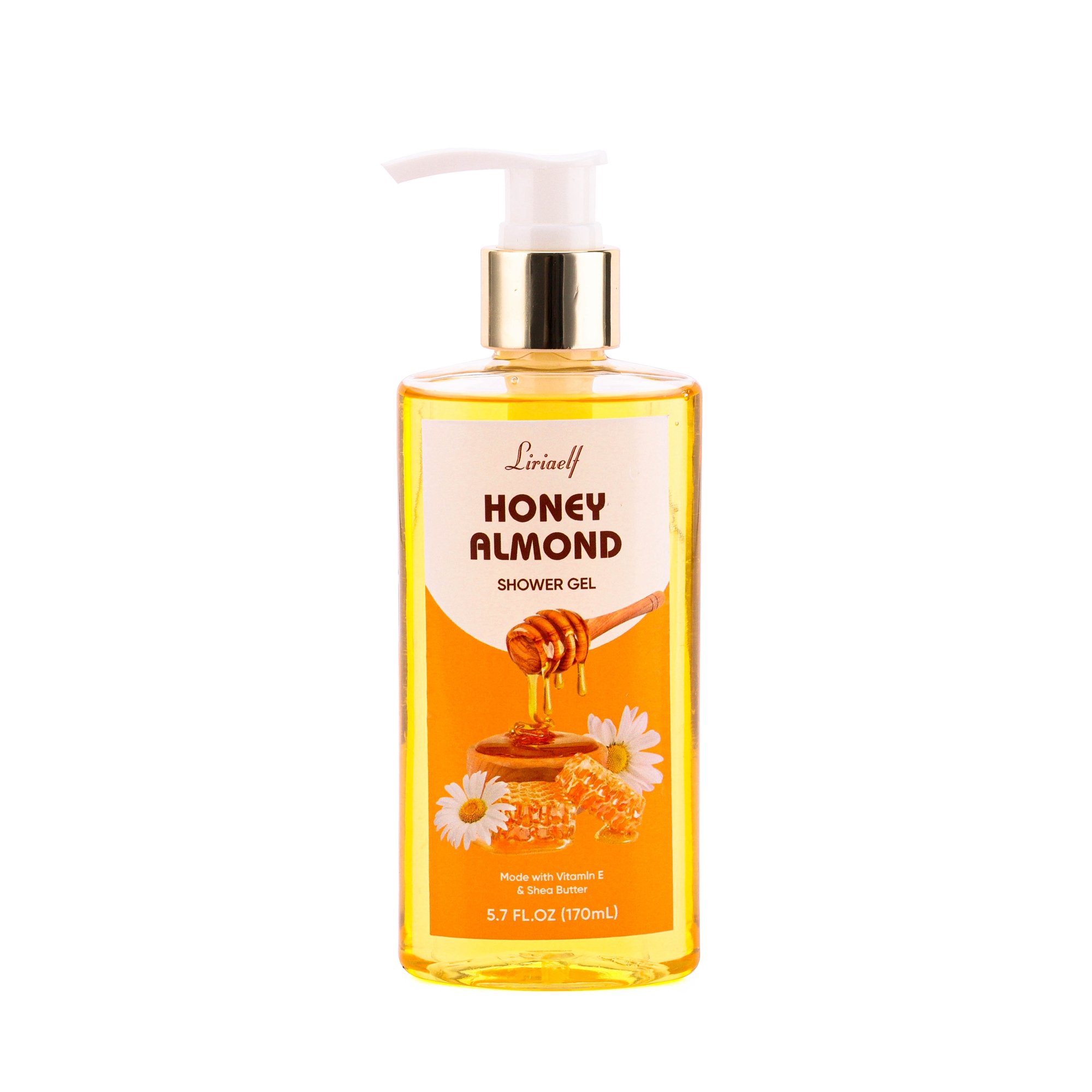 New design paper box pack honey almond 170ml shower gel 110ml body lotion scrub relaxing bath spa gift sets for women
