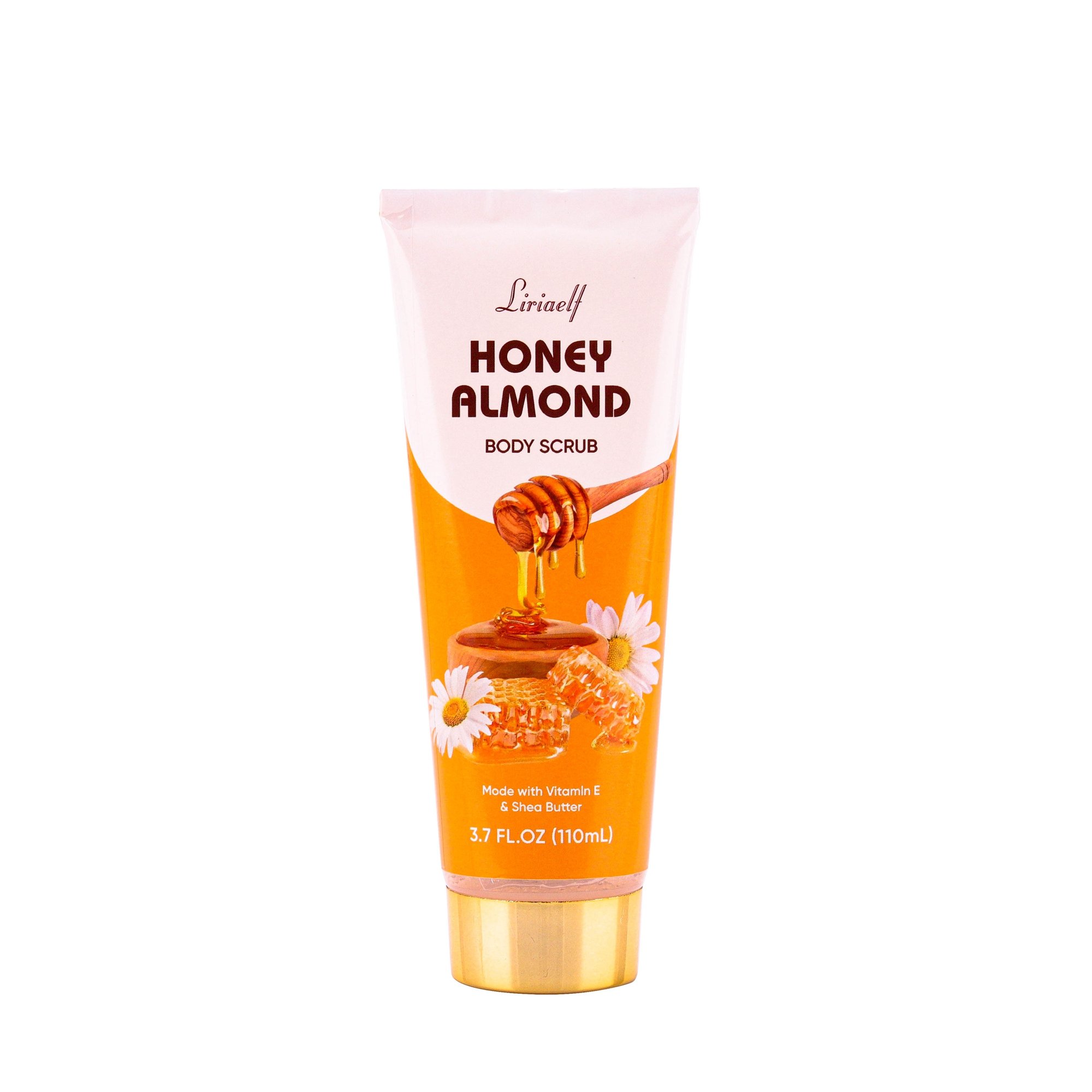 New design paper box pack honey almond 170ml shower gel 110ml body lotion scrub relaxing bath spa gift sets for women