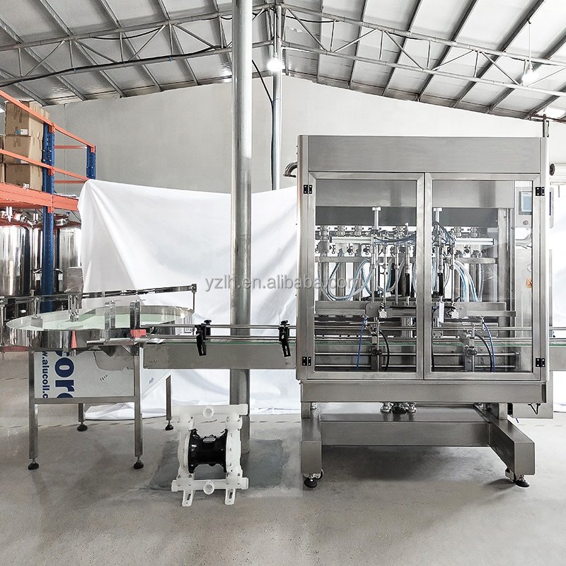 Industrial automatic filling machine 100ML 300ML 500ML filling range 8-head filling machines for juice beverage sauce ketchup
