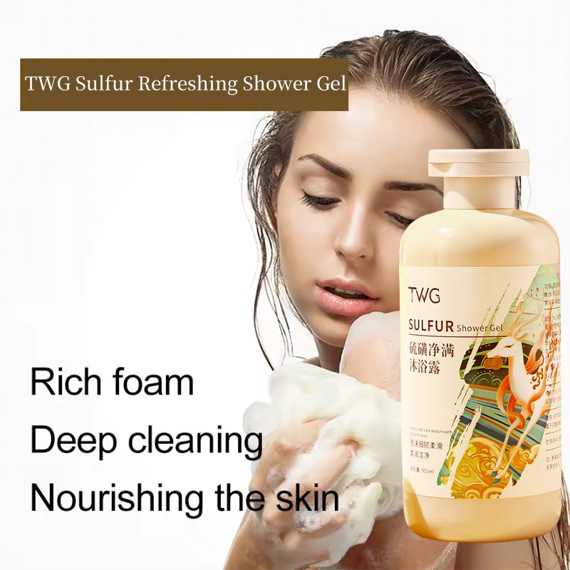 TWG Sulfur Body Cleansing Wholesale Dense Foam Deep Cleansing Anti Mite Oil Control Moisturizing Shower Gel