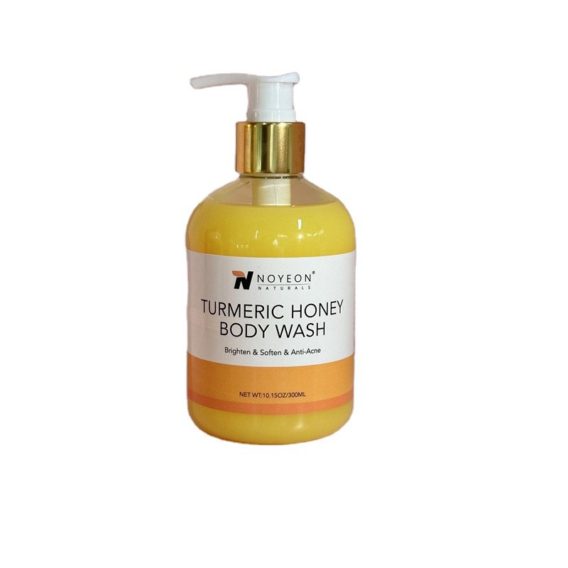 Hot selling healthy lotion glow up turmeric honey body wash forglowing skin with low price