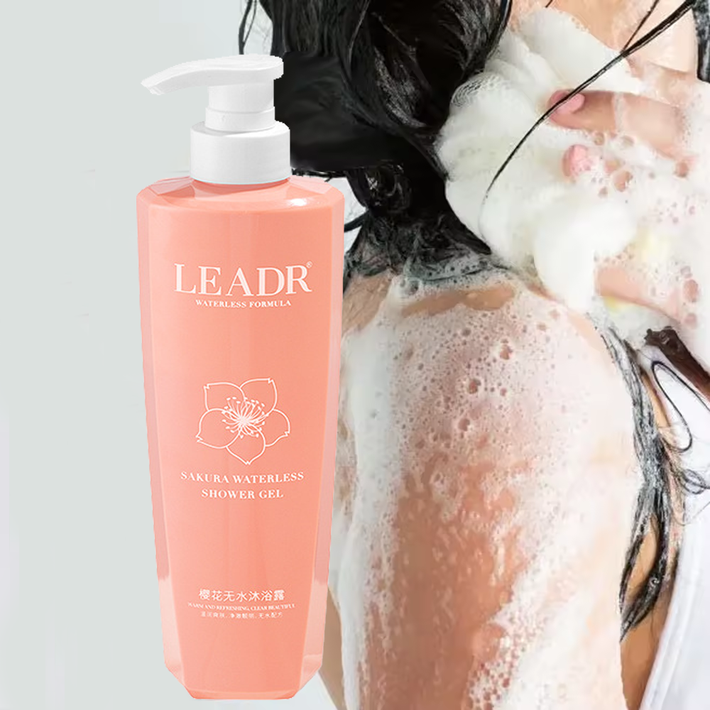 Wholesale Brightening Fragrant Acne Refreshing Shower Gel Cherry Blossom Retinol Body Wash For Black Skin