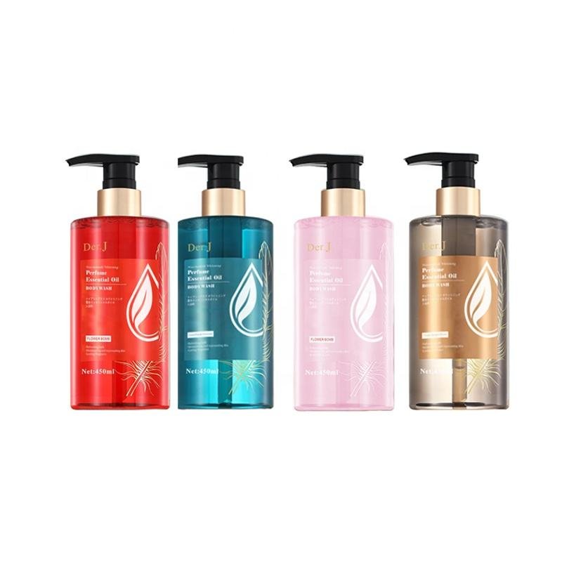 Customized Exfoliating Brightening Moisturizing Floral Perfume Body Wash Liquid Soap Whitening Shower Gel