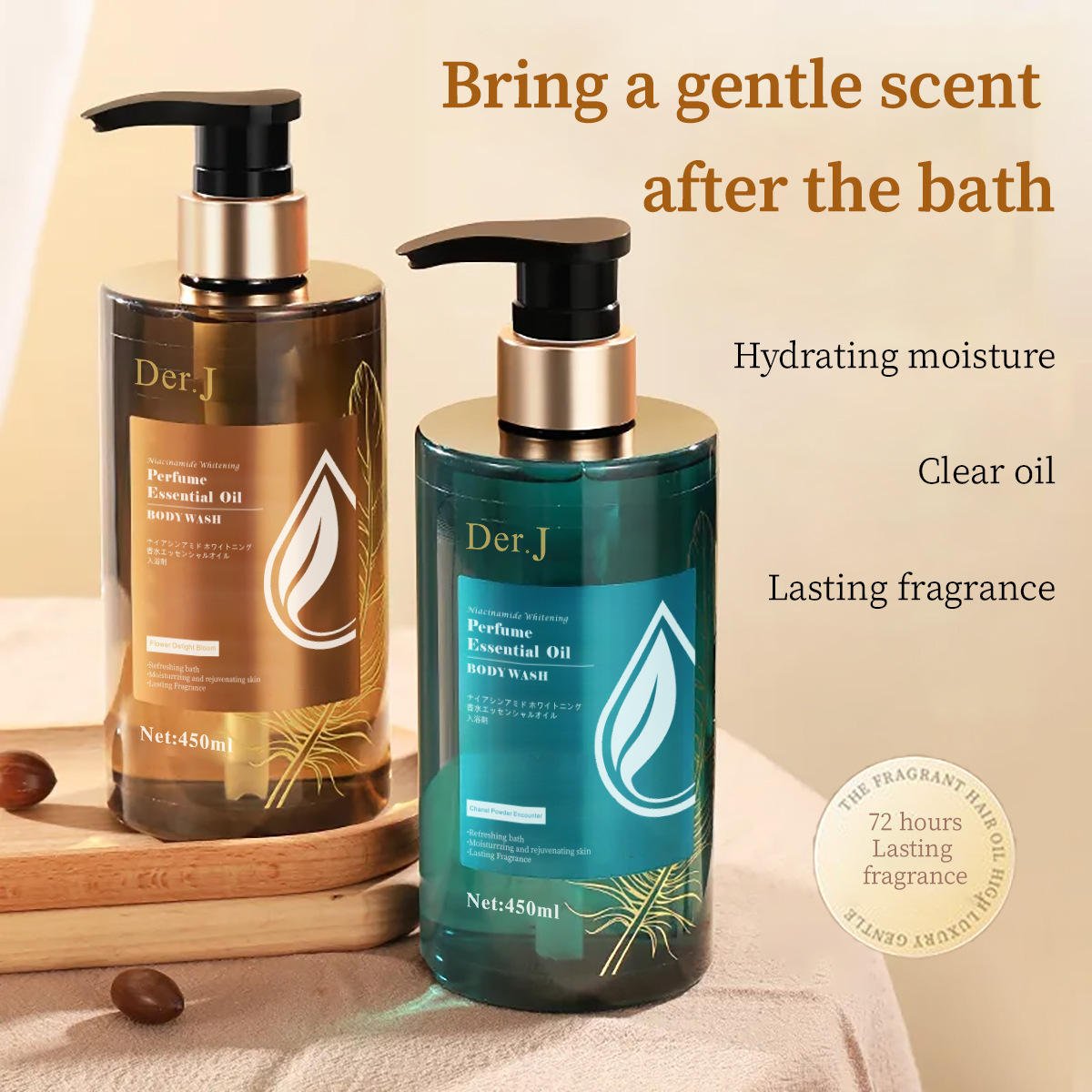 Customized Exfoliating Brightening Moisturizing Floral Perfume Body Wash Liquid Soap Whitening Shower Gel