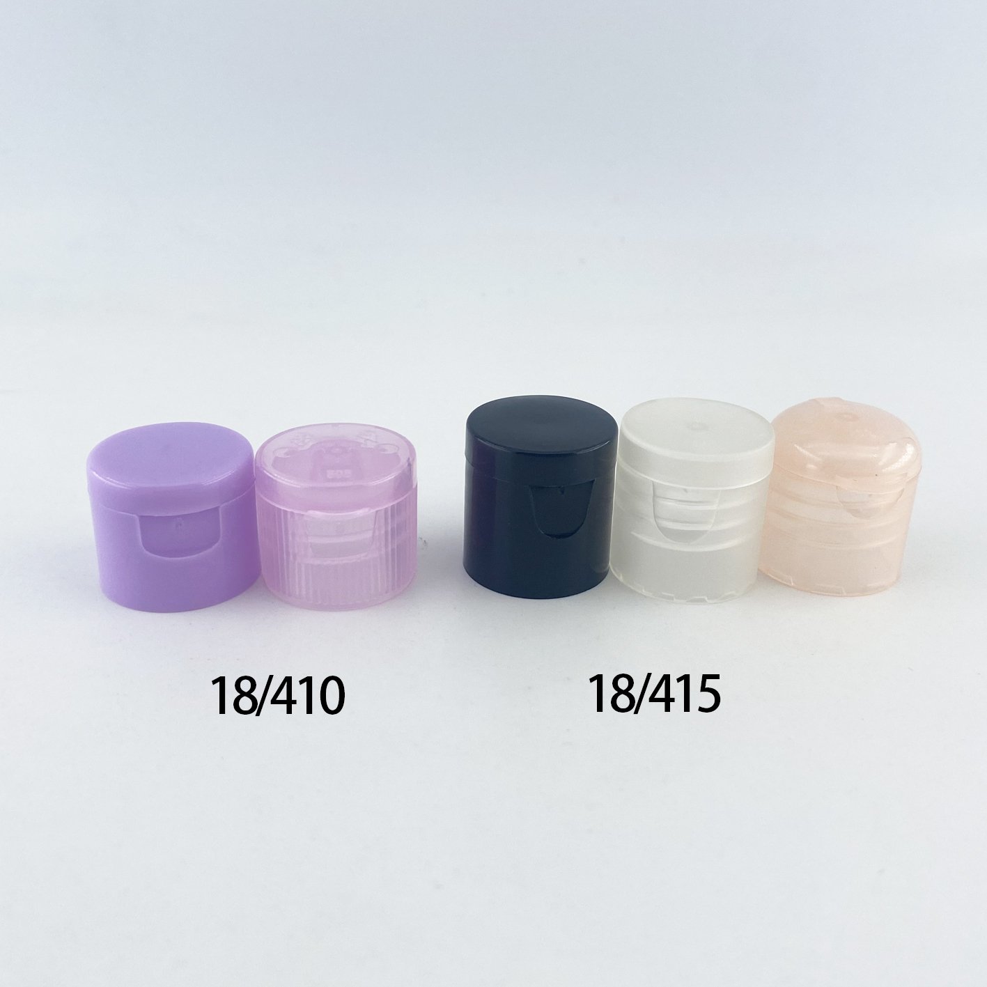 Factory price 18/410 18/415 Plastic Baby Skin Care Lotion Shower Gel Bottle Cap 18mm smooth/matte/striped Flip Top Cap