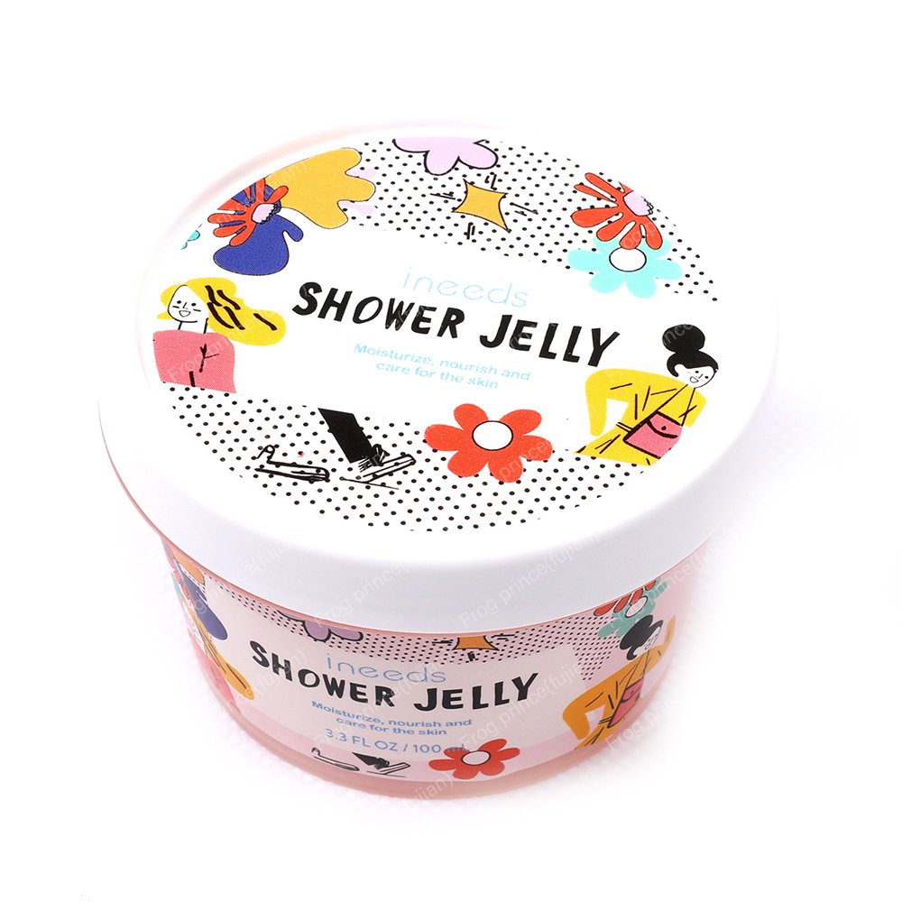Private Label 100ml Body Wash Jelly Shower Gel Bath Jelly in Jar