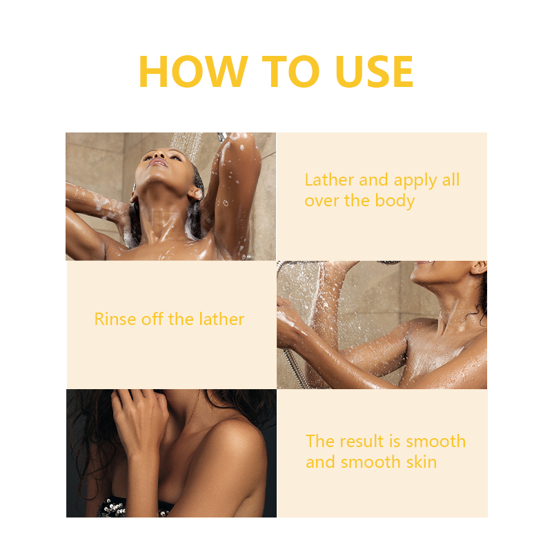 The moisturizing ingredients of honey shower gel protect the skin all over the body and make the skin smooth and delicate.