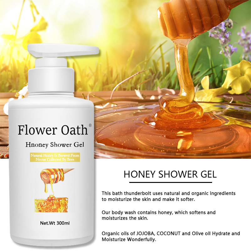 The moisturizing ingredients of honey shower gel protect the skin all over the body and make the skin smooth and delicate.