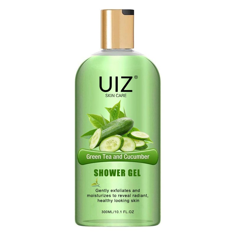 Cucumber & Green Bath Shower Gel Tea Deep Cleansing Moisturizing Skin & Exfoliating Smooth Luxury Body Wash