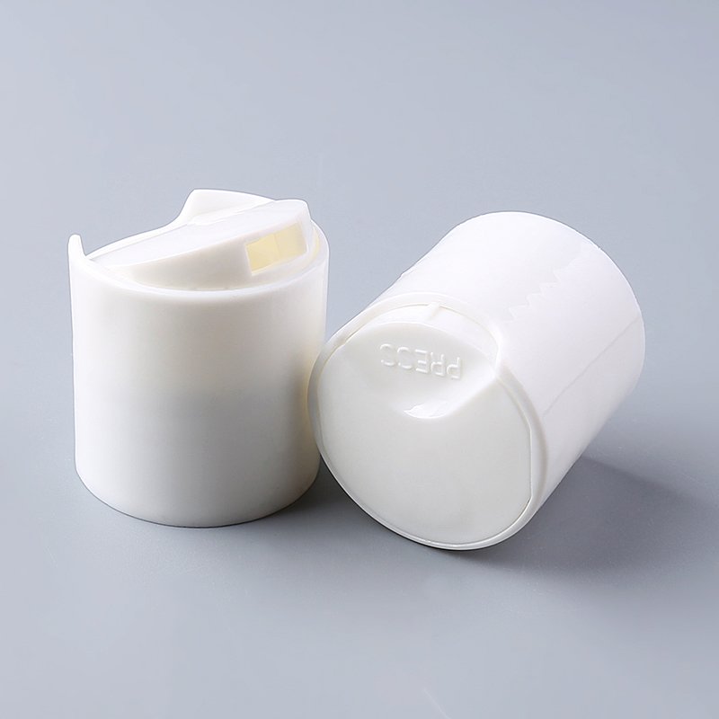 Plastic Shower Gel Cover Black 28mm 24mm plastic cap Lotion cosmetics bottle Disc Press Cover