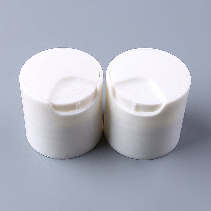 Plastic Shower Gel Cover Black 28mm 24mm plastic cap Lotion cosmetics bottle Disc Press Cover