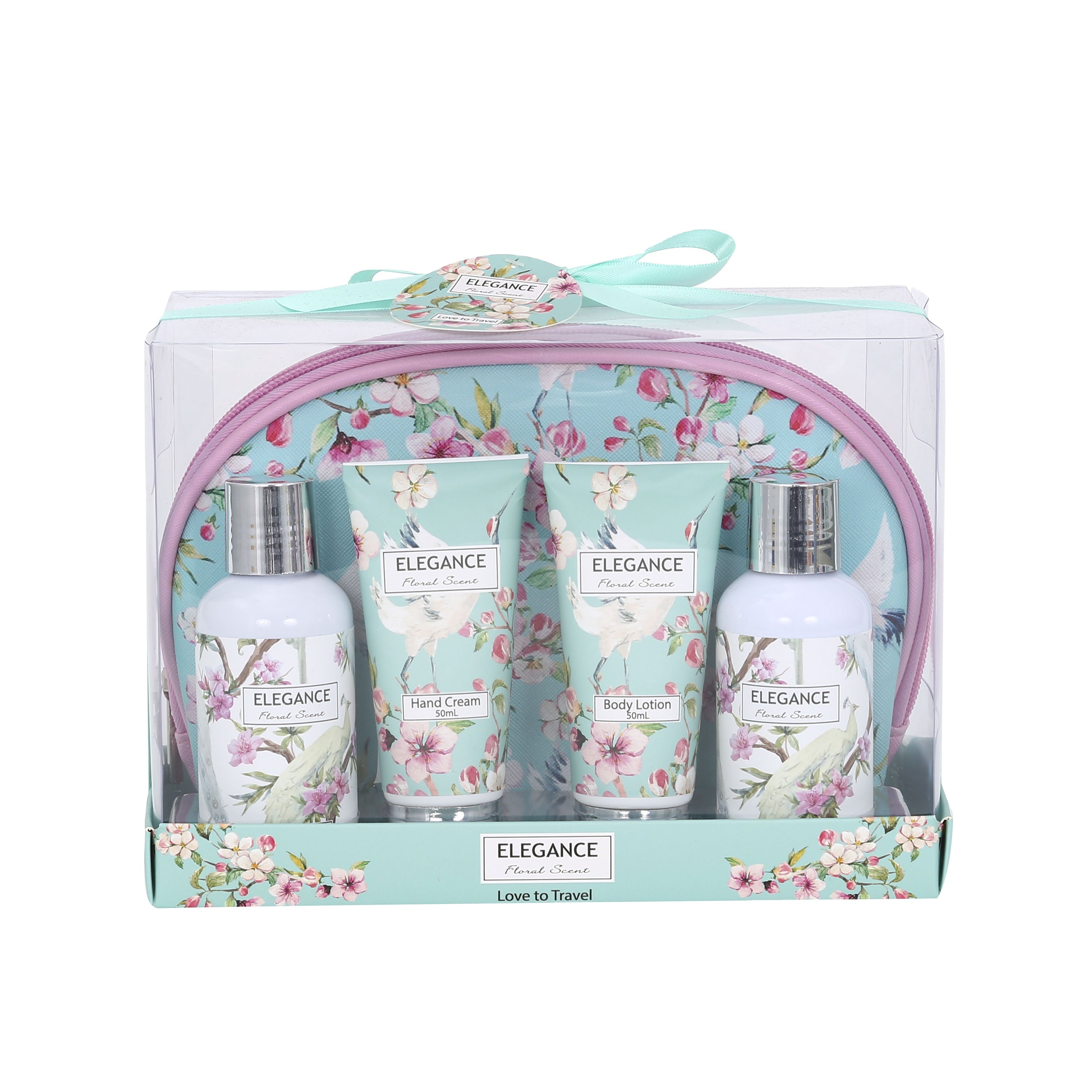 Luxurious Body Spa Bathroom set cosmetic bag Aromatic Shower Gel Body Lotion Bath Gift Set
