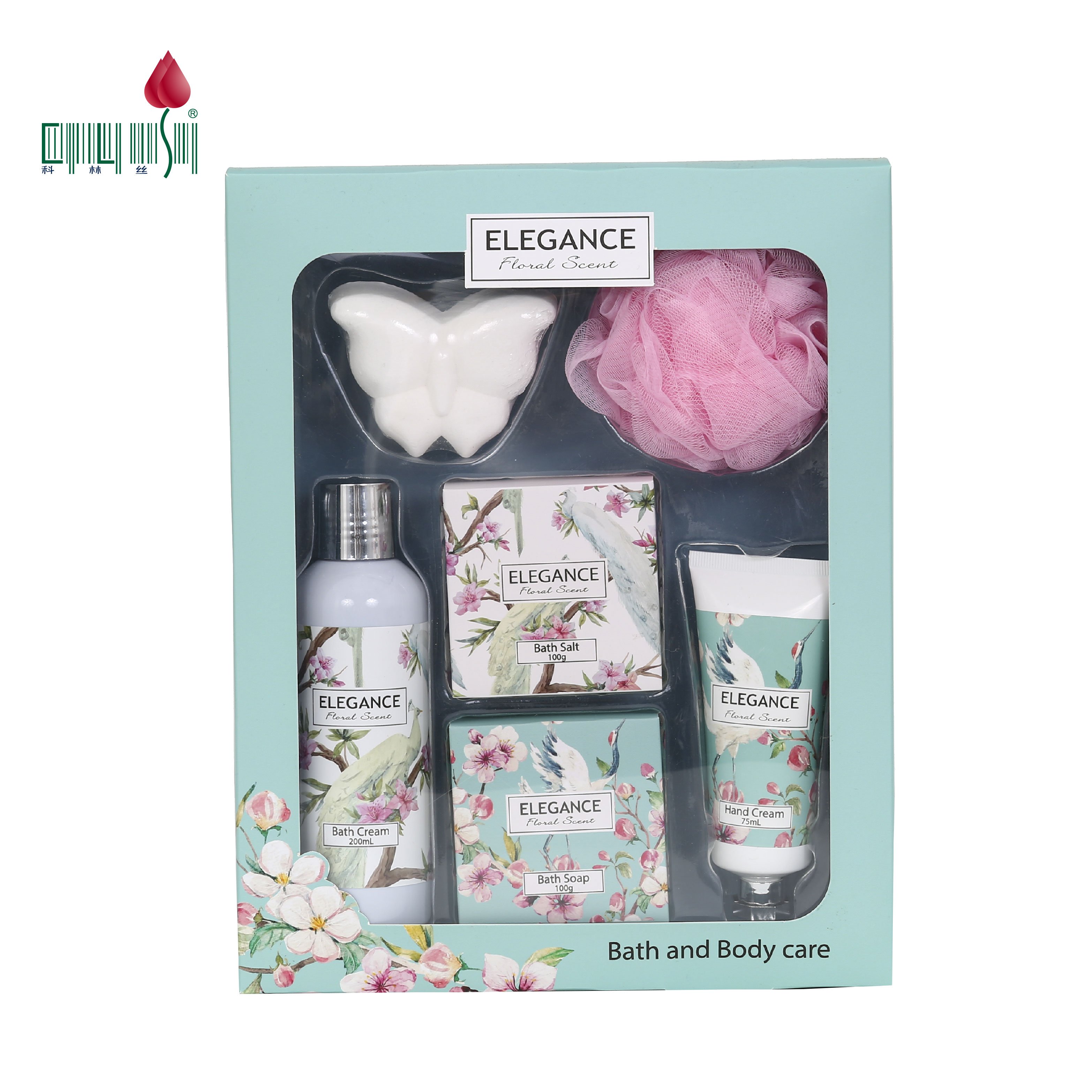 Luxurious Body Spa Bathroom set cosmetic bag Aromatic Shower Gel Body Lotion Bath Gift Set
