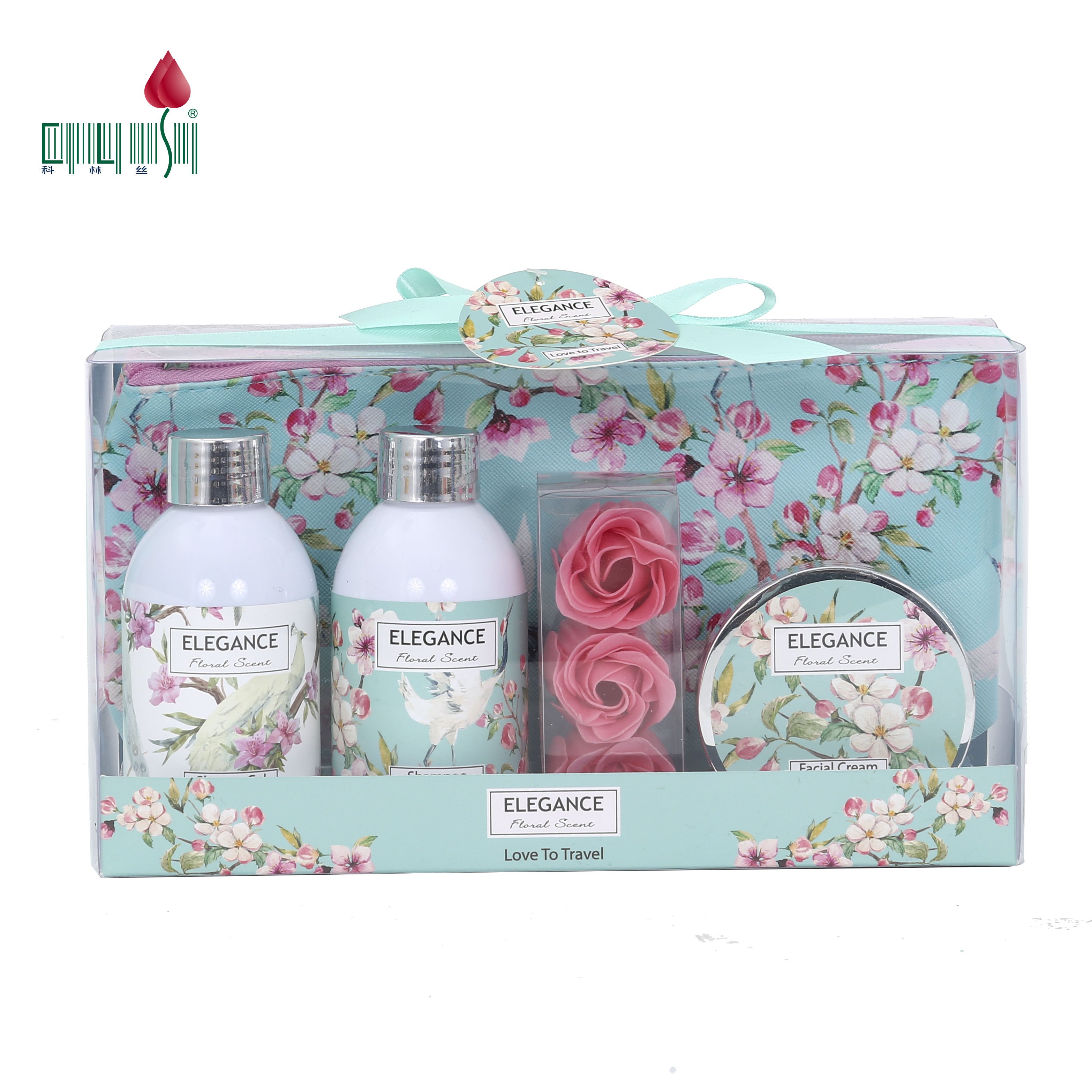 Luxurious Body Spa Bathroom set cosmetic bag Aromatic Shower Gel Body Lotion Bath Gift Set