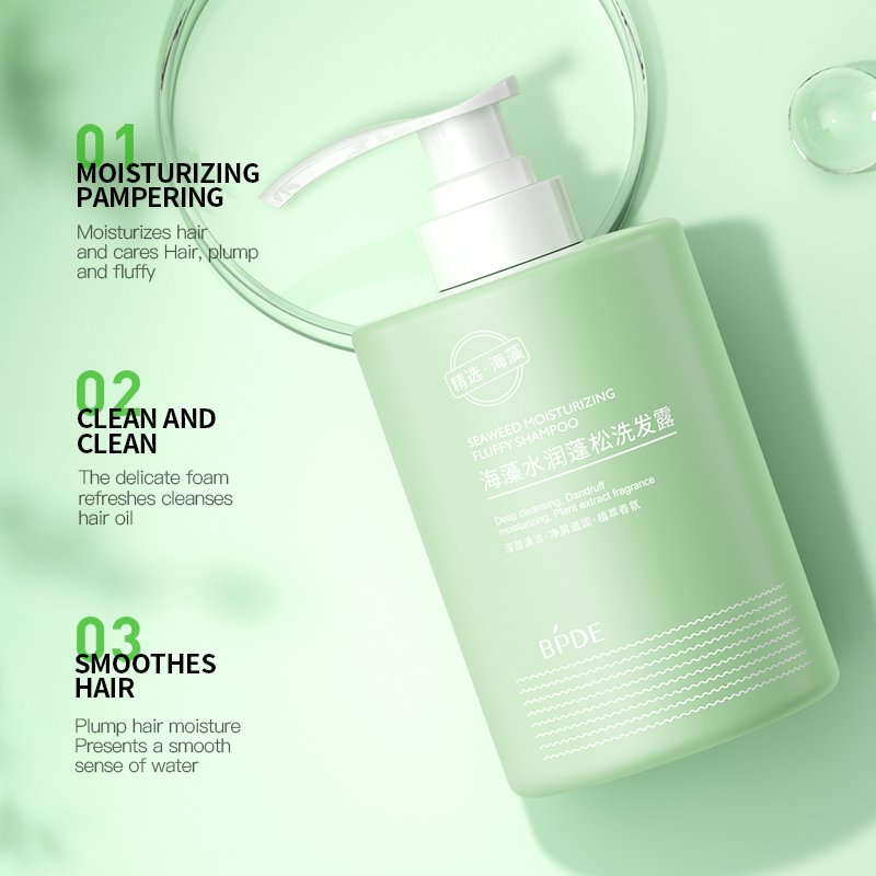OEM Private label Seaweed coconut Cocamide MEA Hair shampoo Sea Salt Deep cleaning Moisturizing shower gel body wash care set