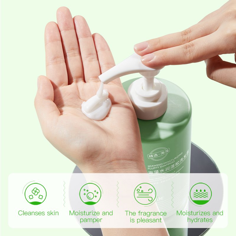 OEM Private label Seaweed coconut Cocamide MEA Hair shampoo Sea Salt Deep cleaning Moisturizing shower gel body wash care set