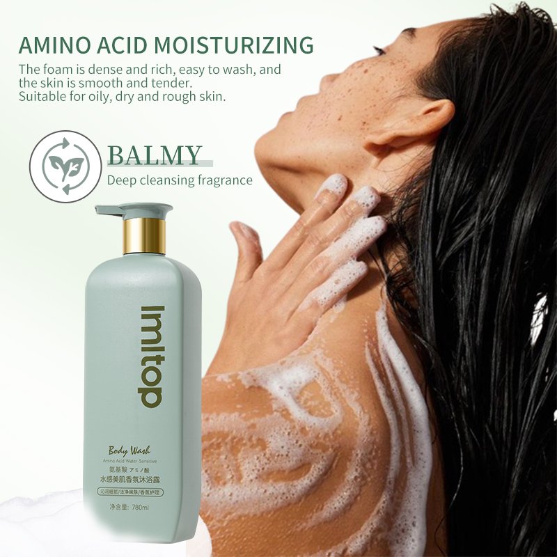 LMLTOP Long Lasting Fragrance Private Label Refresh Skin Hydrating Body Wash Scrub Exfoliating Lightening Whitening Shower Gel