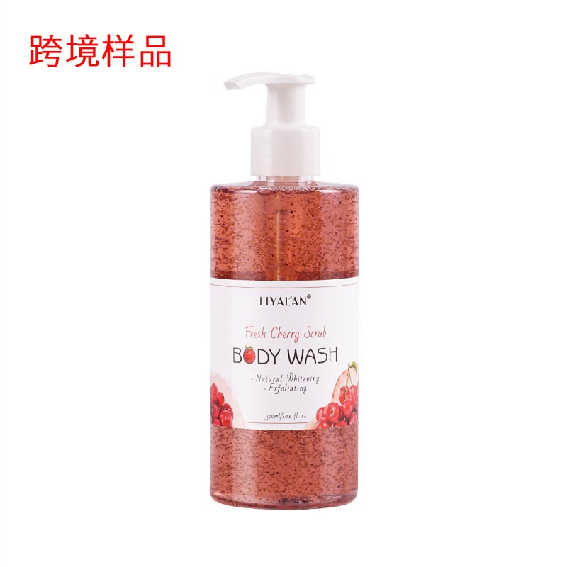 Private Label Refresh Fruit Skin Hydrating Body Wash Scrub Exfoliating Lightening Whitening Shower Gel