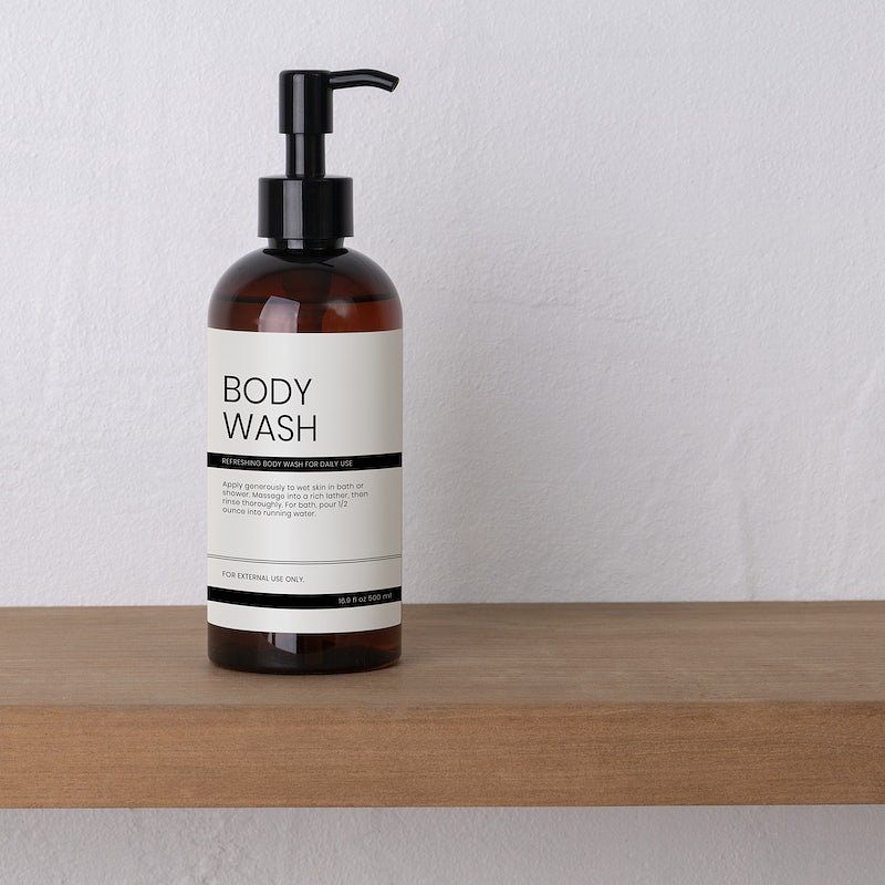 Private label all natural herbal shower gel