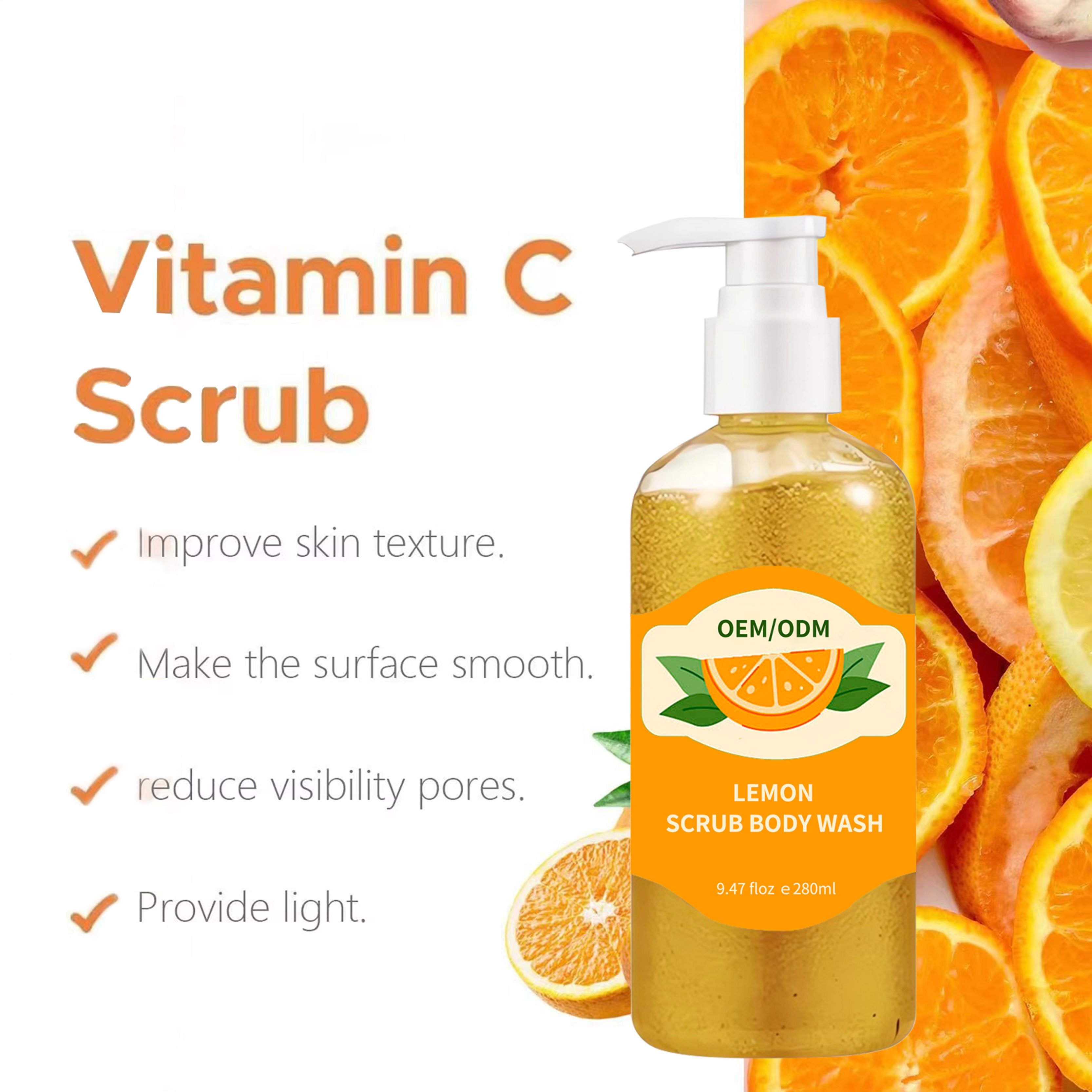 Best seller Natural Organic Fruits shower gel Smooth skin exfoliant refreshing whitening Moisture shower gel body wash wholesale