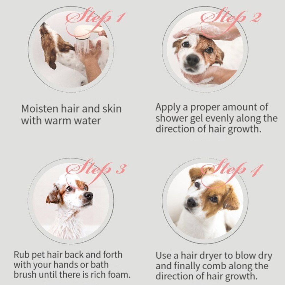 iGouer Deodorization Moisturizing Pet Shampoo Dog Shower Gel for Dog Body Wash