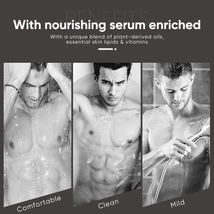 Natural Long-Lasting Hydration Refreshing Men Bodywash Shower Gel Men's Bath Supplies For Fresh Clean Skin