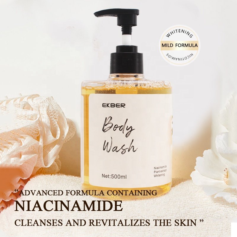 Customize Logo Nicotinamide Lotion Body Wash Shower Gel With Fragrance Shower Gel For Body Wash