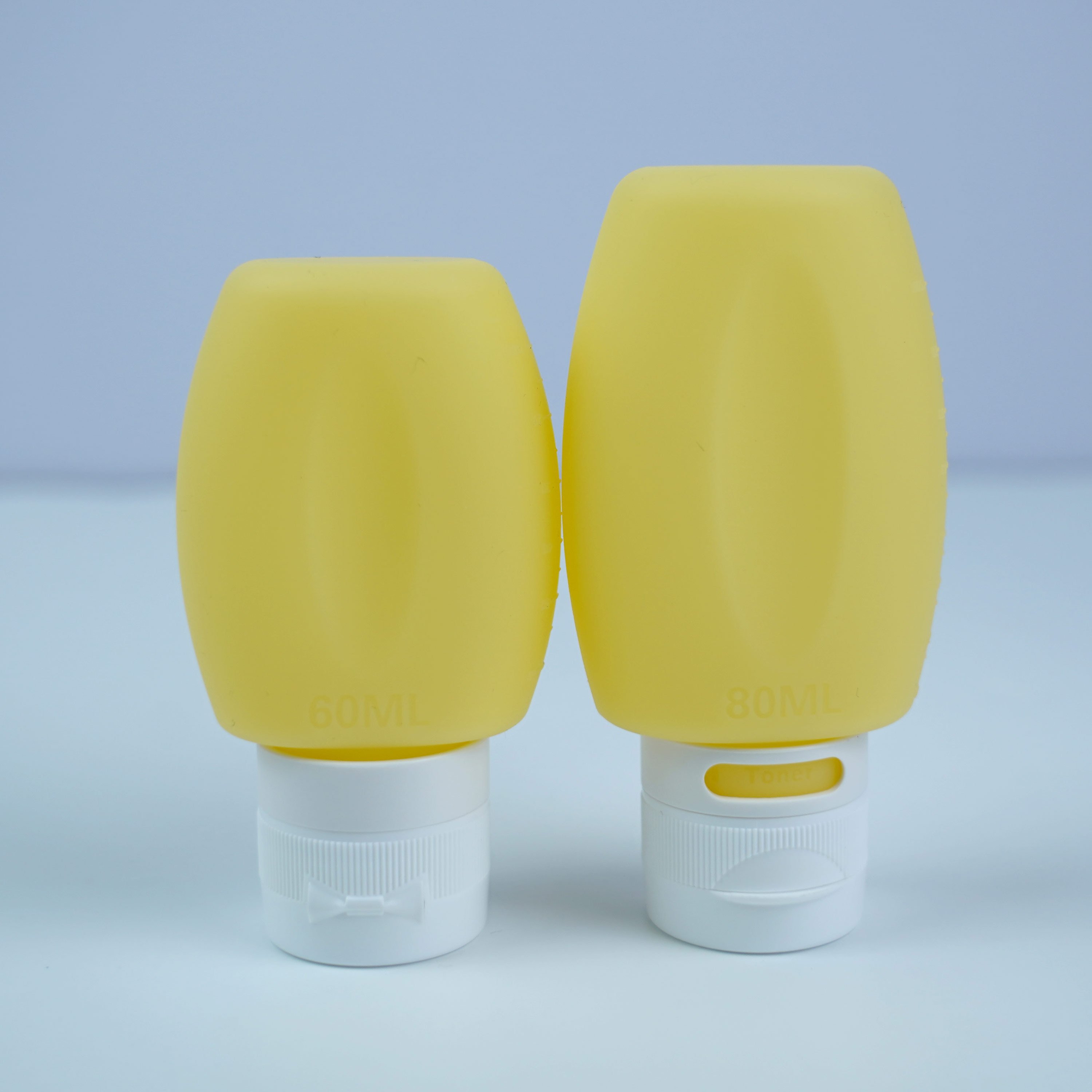 80ml Refillable Portable Cosmetic Lotion Shampoo Silicone Travel Toilery Bottles Kit Set