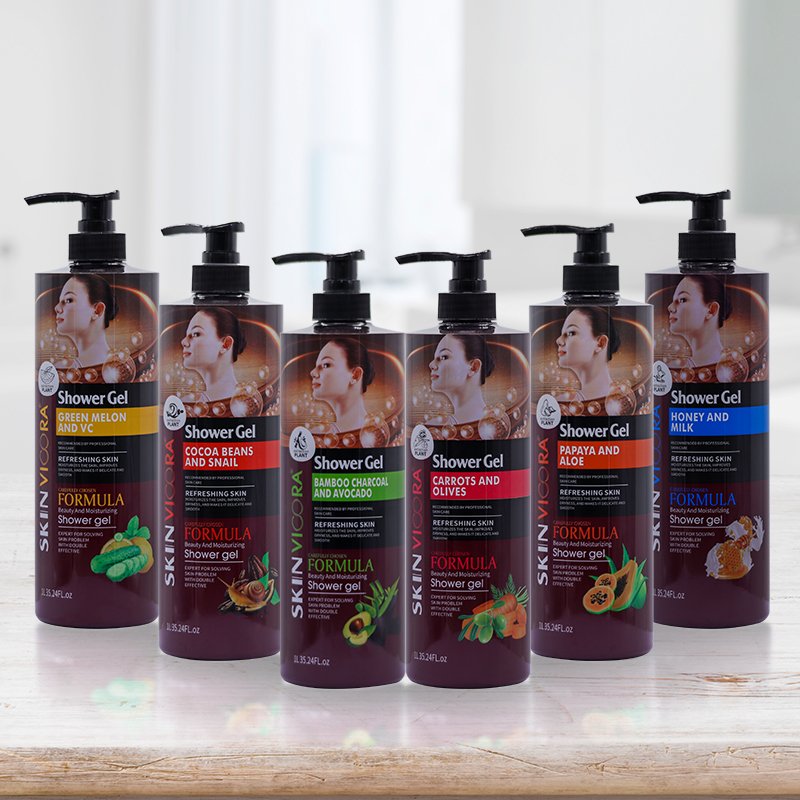 Own Brand VICORA 100% Natural Organic Fruit Essence Extract Whitening Exfoliating Perfume Shower Gel