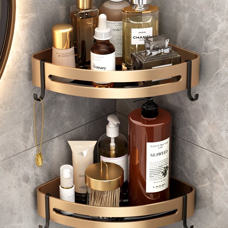 Hot Toilet Bathroom Accessories Shelf Toilet Free Punch Storage Rack Vanity Bathroom Shower Gel Storage shelf