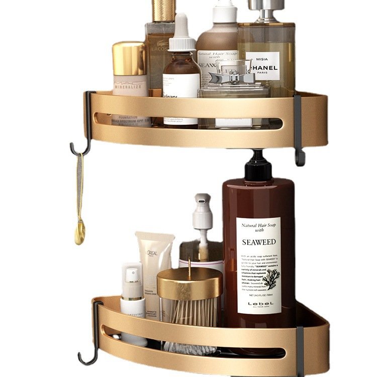 Hot Toilet Bathroom Accessories Shelf Toilet Free Punch Storage Rack Vanity Bathroom Shower Gel Storage shelf