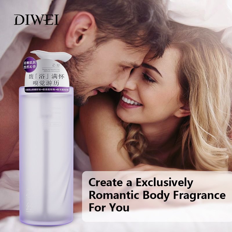 DIWEI Private Label Shower Gel High Quality Body Wash Scrub Exfoliating Whitening Nourishing Skin Hydrating Refresh Body Care