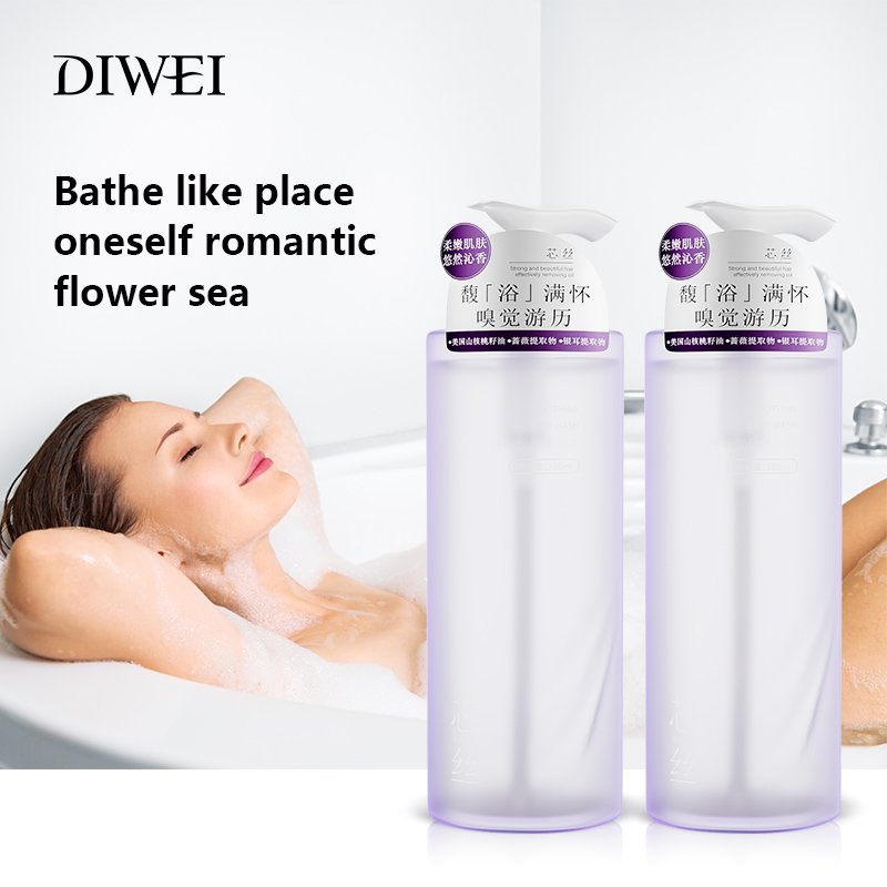 DIWEI Private Label Shower Gel High Quality Body Wash Scrub Exfoliating Whitening Nourishing Skin Hydrating Refresh Body Care