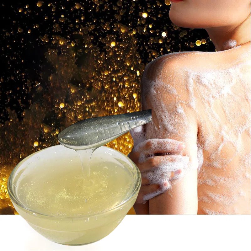 Private Label Natural Plant Extracts Nourishing Deep Cleansing Exfoliator Whitening Fragrance Body Wash 24k Gold Shower Gel