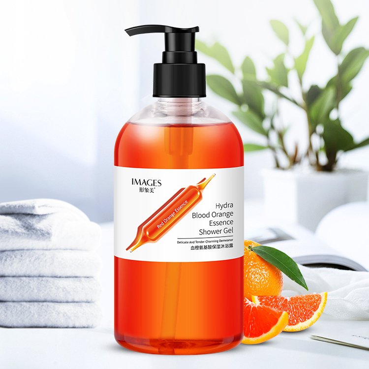 OEM ODM wholesale orange skin care natural bath shower gel Moisturizing hydrating body wash