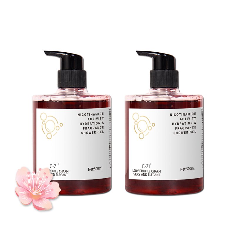 Amino acid shower gel green formula whitening shower gel moisturizing easy cleaning foam rich color shower gel spot