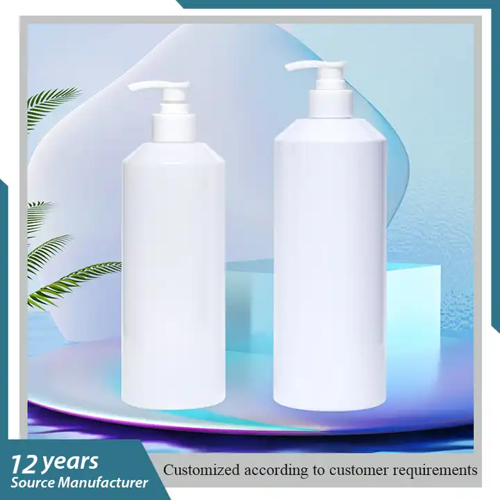 150ML 250ML 400ML 600ML 800ML shampoo shower gel pet Round bottles with shaved shoulders