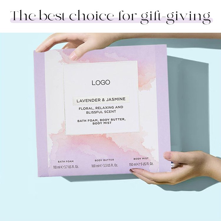 Wholesale Customized Hot Sale Natural Personal Care Bath Cosmetic Body Care Promotional Gift Set for Christmas
