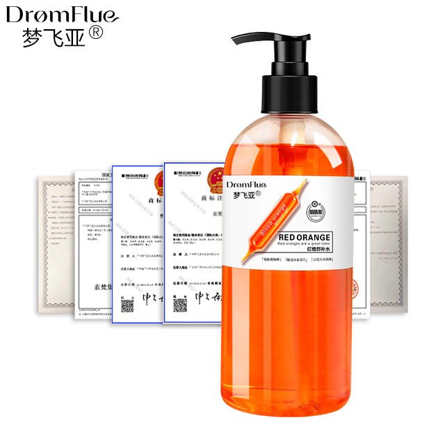 Natural Whitening Moisturizing Niacinamide Red Orange shower gels Private Label Wholesale shower gels