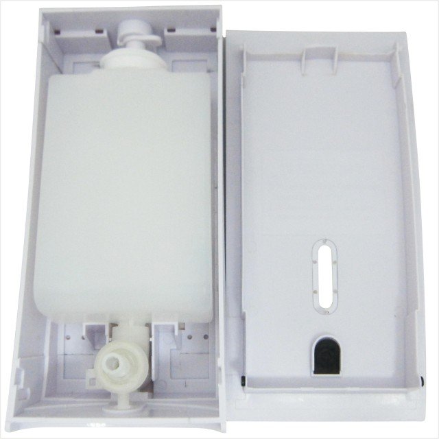 Smart self-adhesive plastic wall mounted 450ml kitchen hand liquid soap dispenser with lock