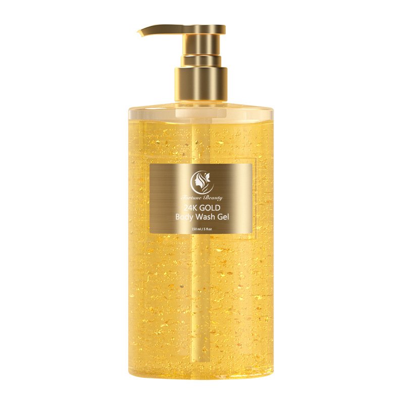 OEM Natural Camellia Hyaluronic Acid Amino Acid Body Wash Moisturizing Whitening Golden Luxury Shower Gel with your logo