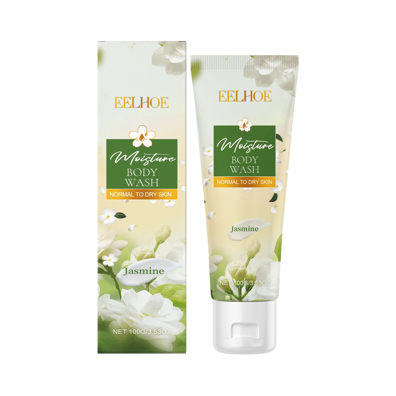 Body skin gentle cleansing smooth moisturizing fragrance shower gel jasmine moisturizing tender shower gel